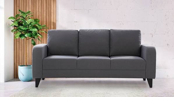 Modern 3-Seater Fabric Sofa
