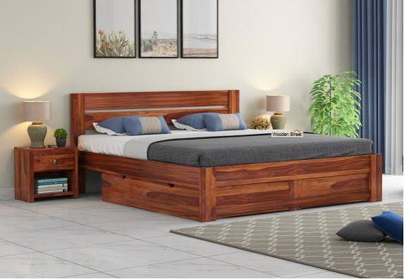 Queen Size Wooden Bed
